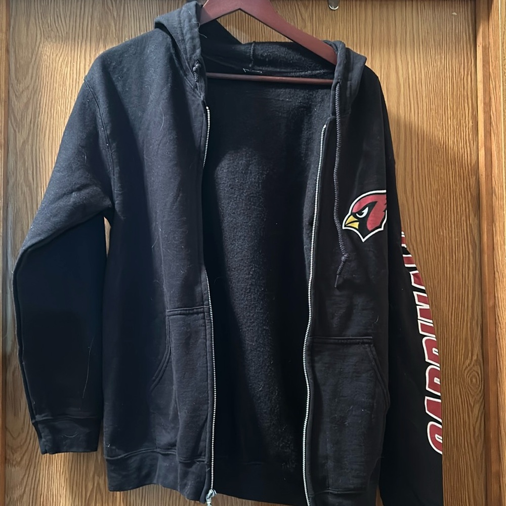 Arizona cardinals zip sweatshirt. Size small